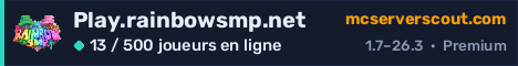 Bannière du serveur Play.rainbowsmp.net
