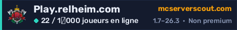 Bannière du serveur Play.relheim.com