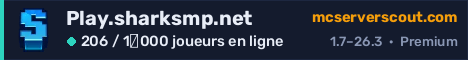 Bannière du serveur Play.sharksmp.net