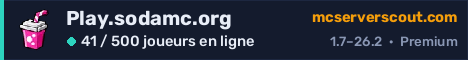 Bannière du serveur Play.sodamc.org