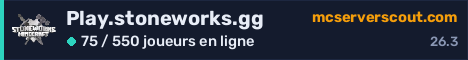 Bannière du serveur Play.stoneworks.gg