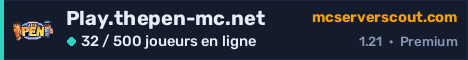 Bannière du serveur Play.thepen-mc.net