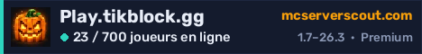 Bannière du serveur Play.tikblock.gg