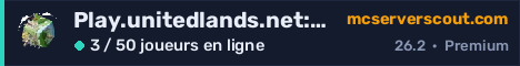 Bannière du serveur Play.unitedlands.net:8060