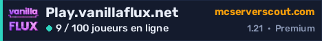 Bannière du serveur Play.vanillaflux.net