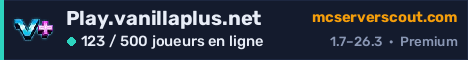 Bannière du serveur Play.vanillaplus.net