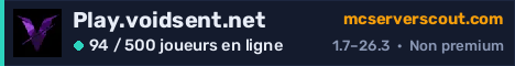 Bannière du serveur Play.voidsent.net