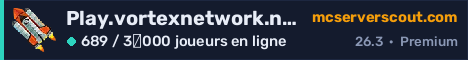 Bannière du serveur Play.vortexnetwork.net
