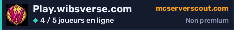 Bannière du serveur Play.wibsverse.com