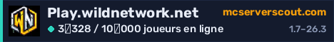 Bannière du serveur Play.wildnetwork.net
