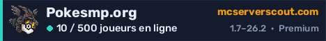 Bannière du serveur Pokesmp.org
