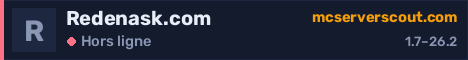 Bannière du serveur Redenask.com