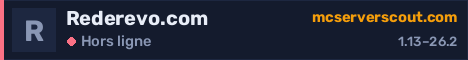 Bannière du serveur Rederevo.com