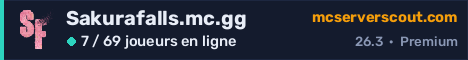 Bannière du serveur Sakurafalls.mc.gg