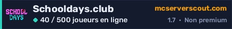 Bannière du serveur Schooldays.club