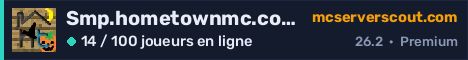 Bannière du serveur Smp.hometownmc.com