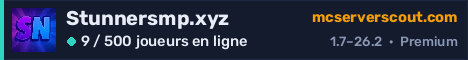Bannière du serveur Stunnersmp.xyz