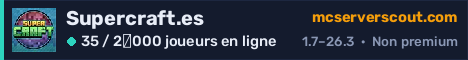 Bannière du serveur Supercraft.es