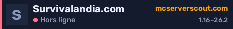 Bannière du serveur Survivalandia.com
