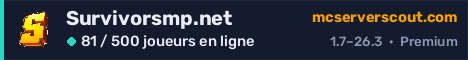 Bannière du serveur Survivorsmp.net