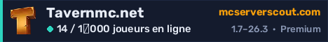 Bannière du serveur Tavernmc.net