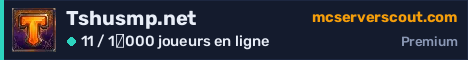 Bannière du serveur Tshusmp.net