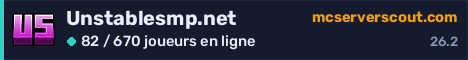 Bannière du serveur Unstablesmp.net