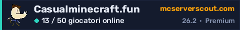 Banner del server Casualminecraft.fun