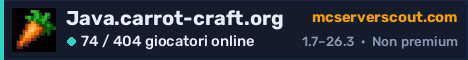 Banner del server Java.carrot-craft.org