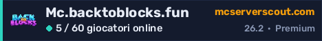 Banner del server Mc.backtoblocks.fun