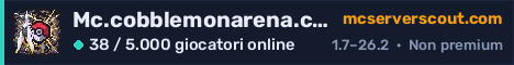 Banner del server Mc.cobblemonarena.com