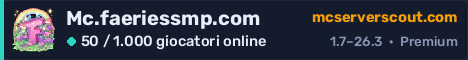 Banner del server Mc.faeriessmp.com