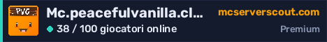Banner del server Mc.peacefulvanilla.club