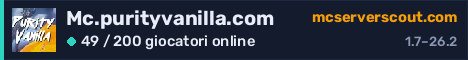 Banner del server Mc.purityvanilla.com