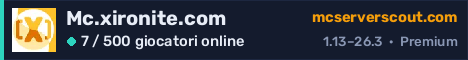 Banner del server Mc.xironite.com