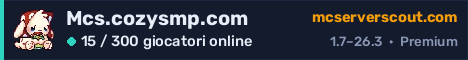 Banner del server Mcs.cozysmp.com