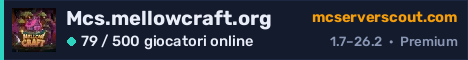 Banner del server Mcs.mellowcraft.org