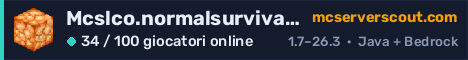 Banner del server Mcslco.normalsurvival.com