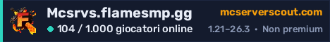 Banner del server Mcsrvs.flamesmp.gg