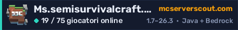 Banner del server Ms.semisurvivalcraft.com