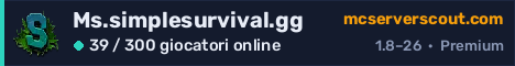 Banner del server Ms.simplesurvival.gg