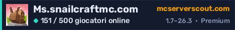 Banner del server Ms.snailcraftmc.com