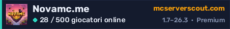 Banner del server Novamc.me