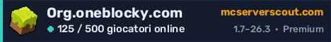 Banner del server Org.oneblocky.com