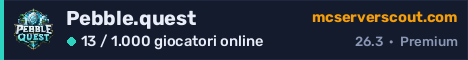 Banner del server Pebble.quest