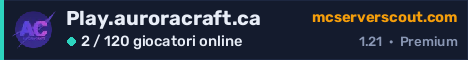 Banner del server Play.auroracraft.ca