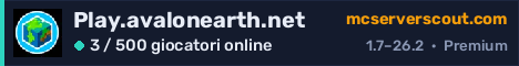 Banner del server Play.avalonearth.net