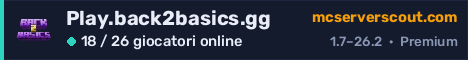 Banner del server Play.back2basics.gg