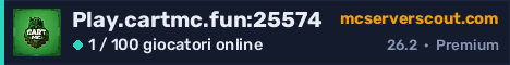 Banner del server Play.cartmc.fun:25574
