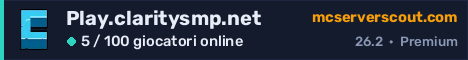 Banner del server Play.claritysmp.net